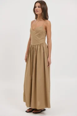 Abbie Maxi Dress Latte