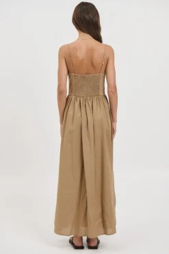 Abbie Maxi Dress Latte