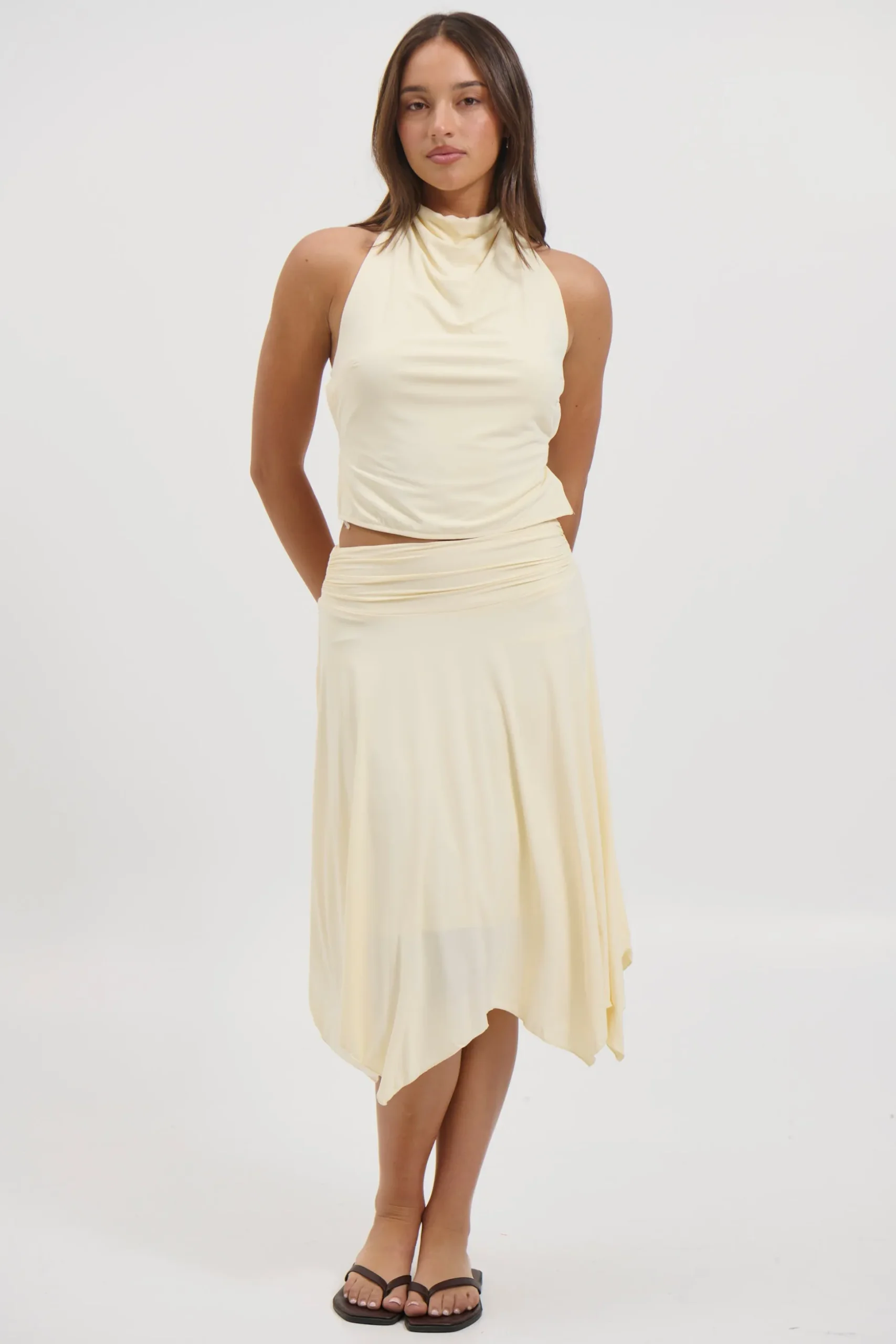 Adeline Midi Skirt Butter