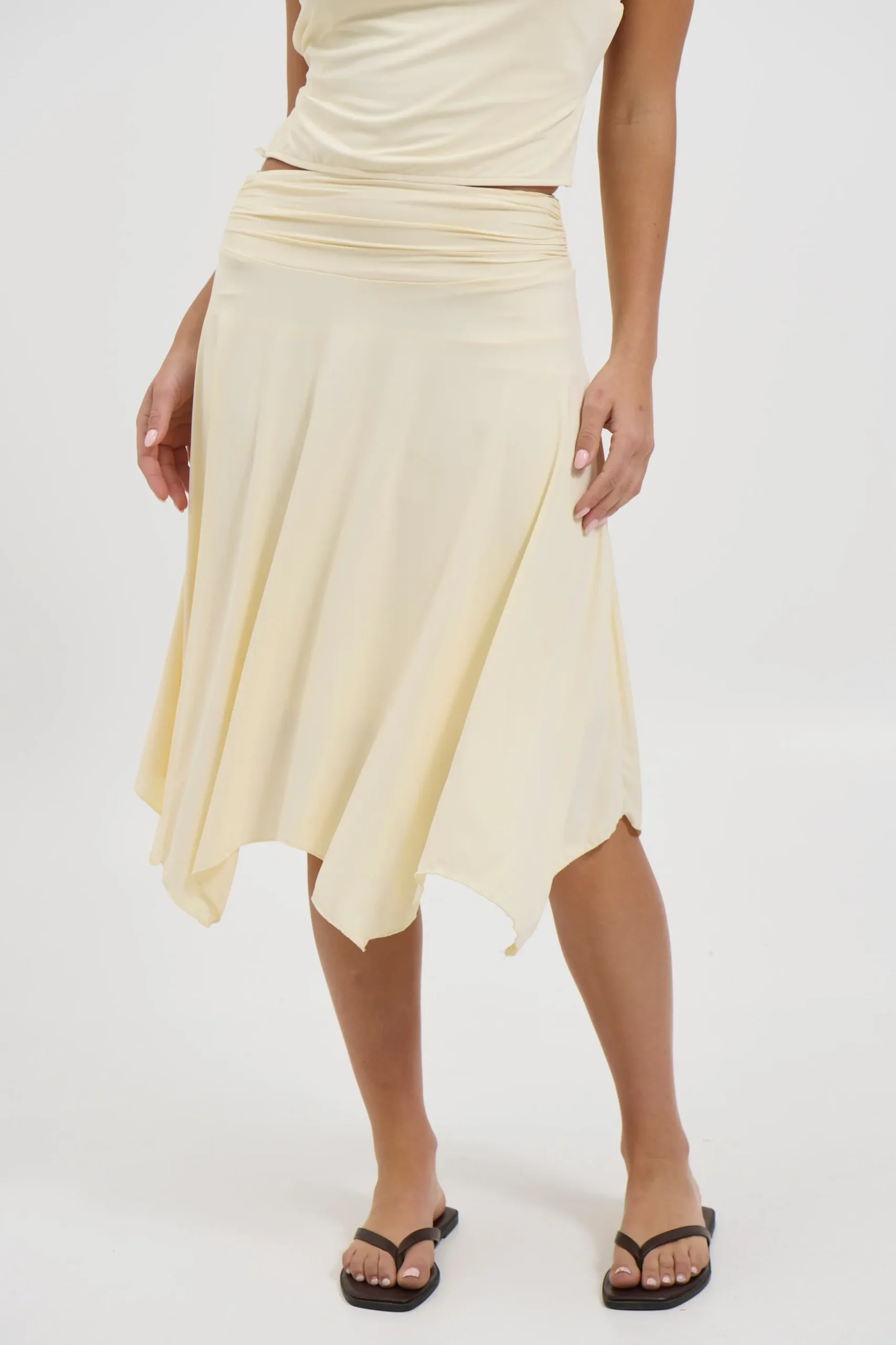 Adeline Midi Skirt Butter