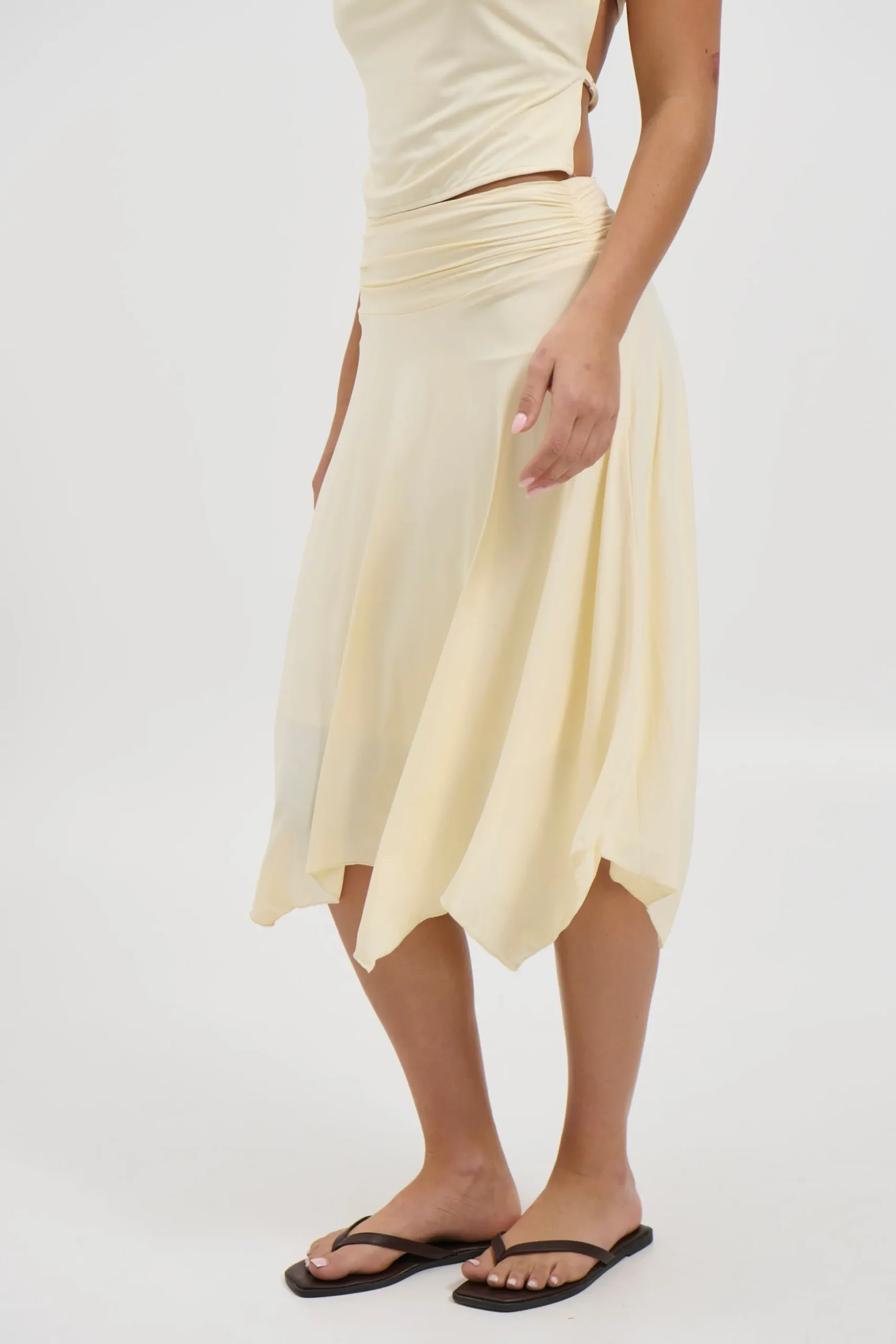 Adeline Midi Skirt Butter