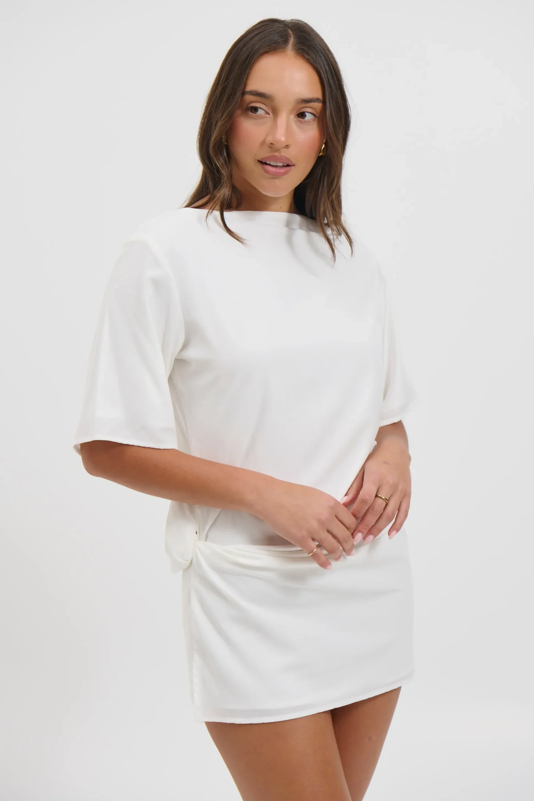 Aire Mini Dress White