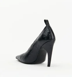 Alias Mae Floyd Black Crinkle Leather