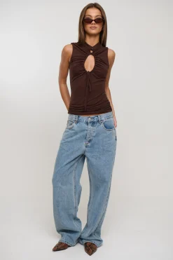 Alisha Top Chocolate