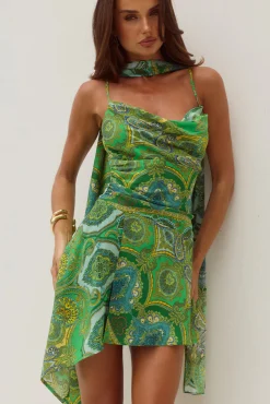 Alora Scoop Dress Indiana Green