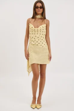 Alora Scoop Dress Lemon