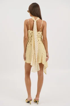 Alora Scoop Dress Lemon