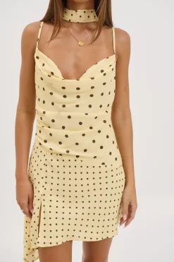 Alora Scoop Dress Lemon