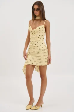 Alora Scoop Dress Lemon