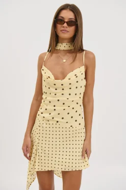 Alora Scoop Dress Lemon