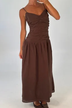Amity Midi Dress Chocolate