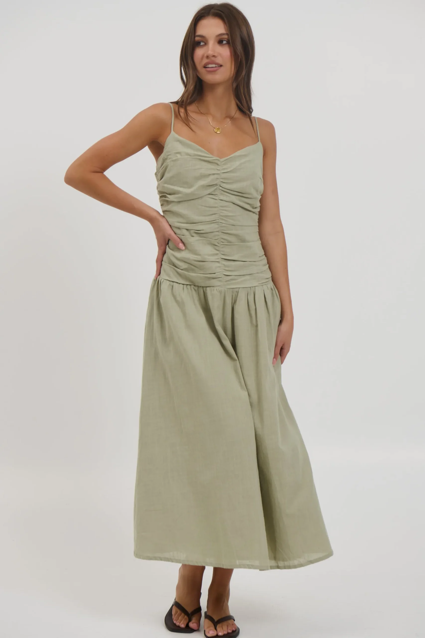 Amity Midi Dress Sage