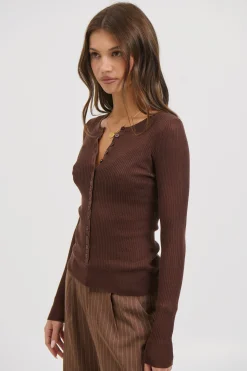 Analisa Sheer Top Chocolate