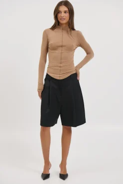 Anisa Turtle Neck Walnut