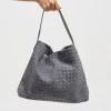 Anya Woven Tote Bag Steel
