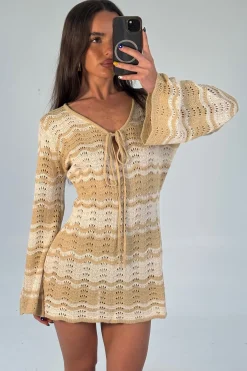 Aria Mini Dress Sand