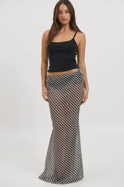 Arianne Maxi Skirt Black