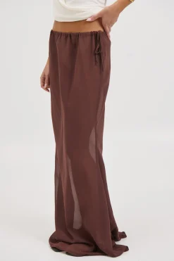 Arianne Maxi Skirt Chocolate