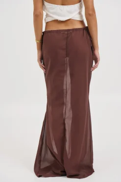 Arianne Maxi Skirt Chocolate