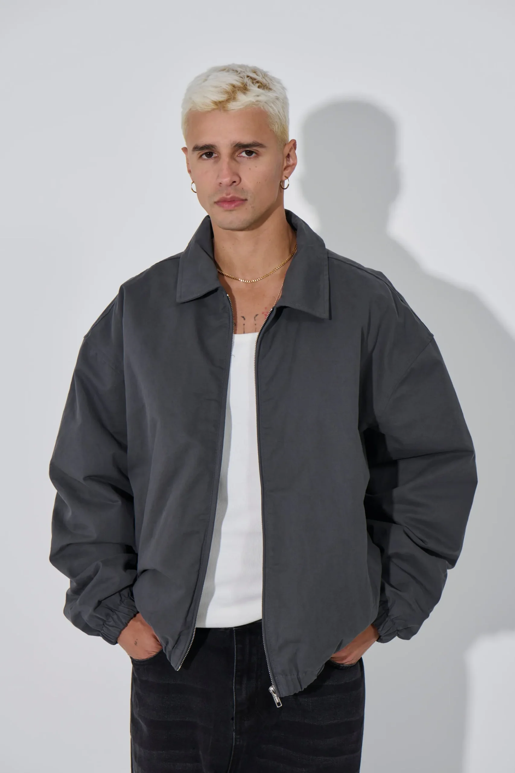 Arik Washed Bomber Stone