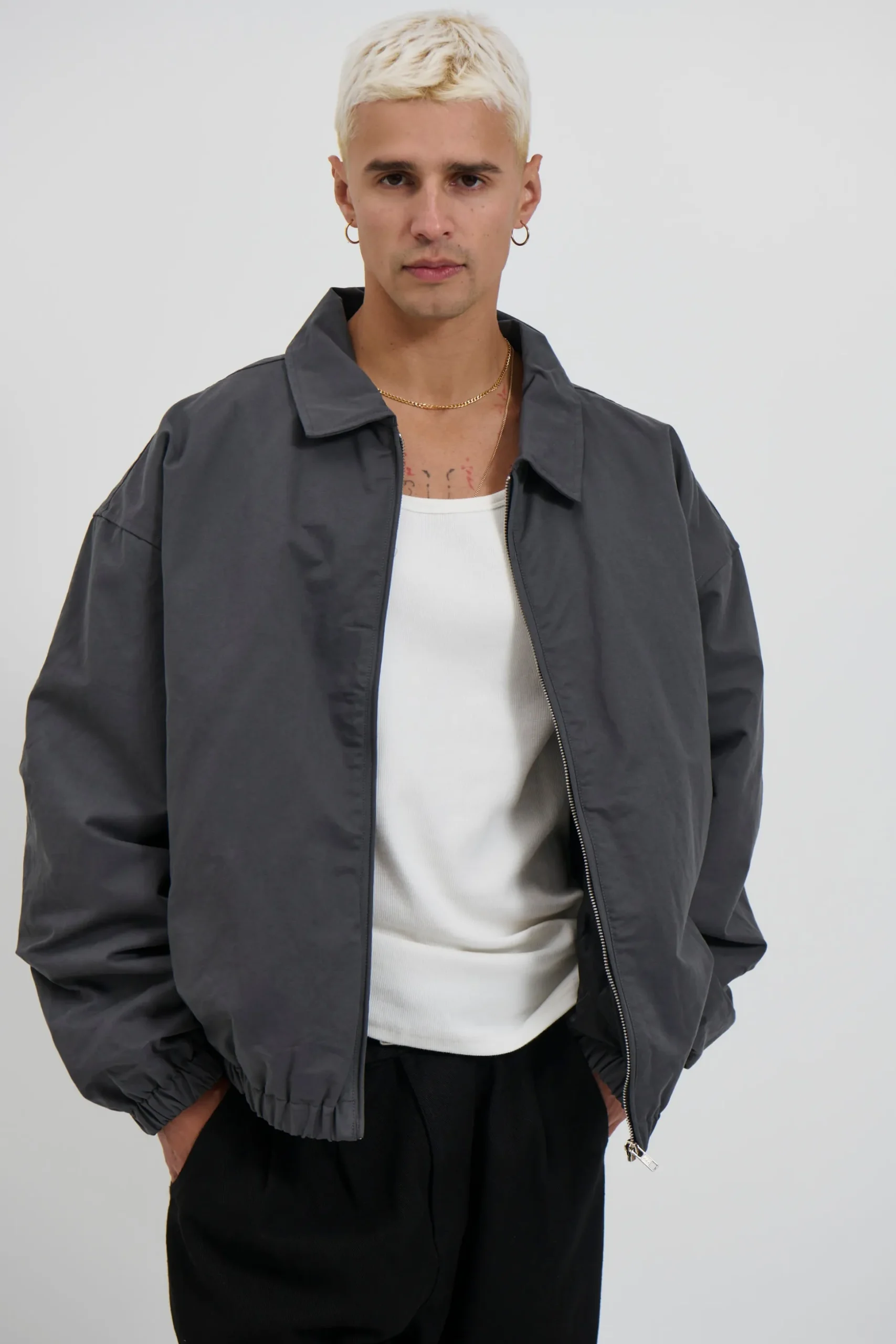 Arik Washed Bomber Stone