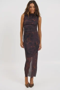 Arnica Maxi Dress Brown