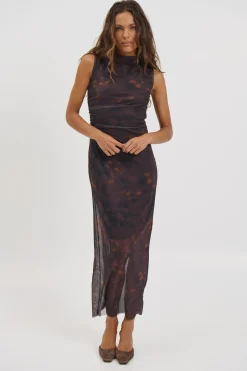Arnica Maxi Dress Brown