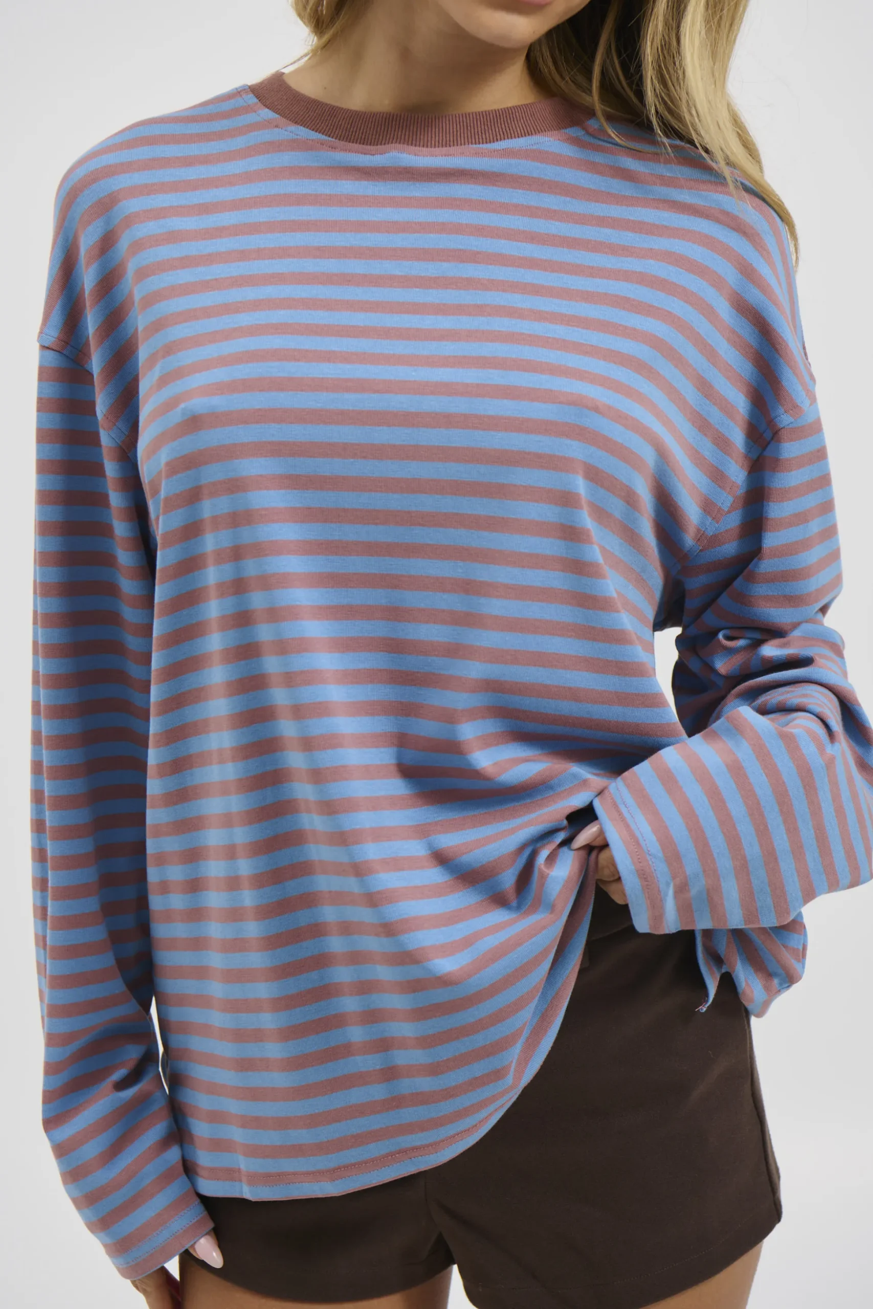 Asher Long Sleeve Chocolate