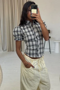 Astra Short Sleeve Shirt Beige