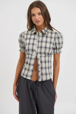 Astra Short Sleeve Shirt Beige