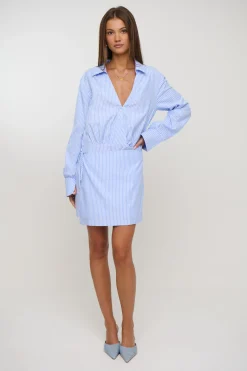 August Shirt Dress Blue