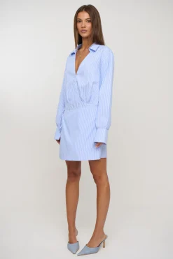 August Shirt Dress Blue