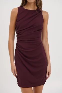 Avalee Mini Dress Plum