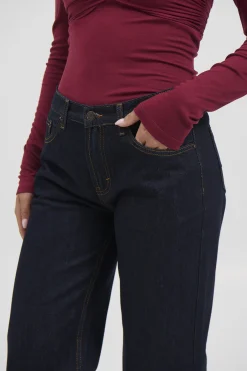 Avery Mid Rise Jean Dark Indigo