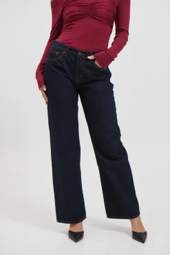 Avery Mid Rise Jean Dark Indigo