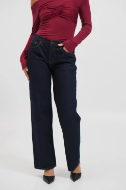 Avery Mid Rise Jean Dark Indigo