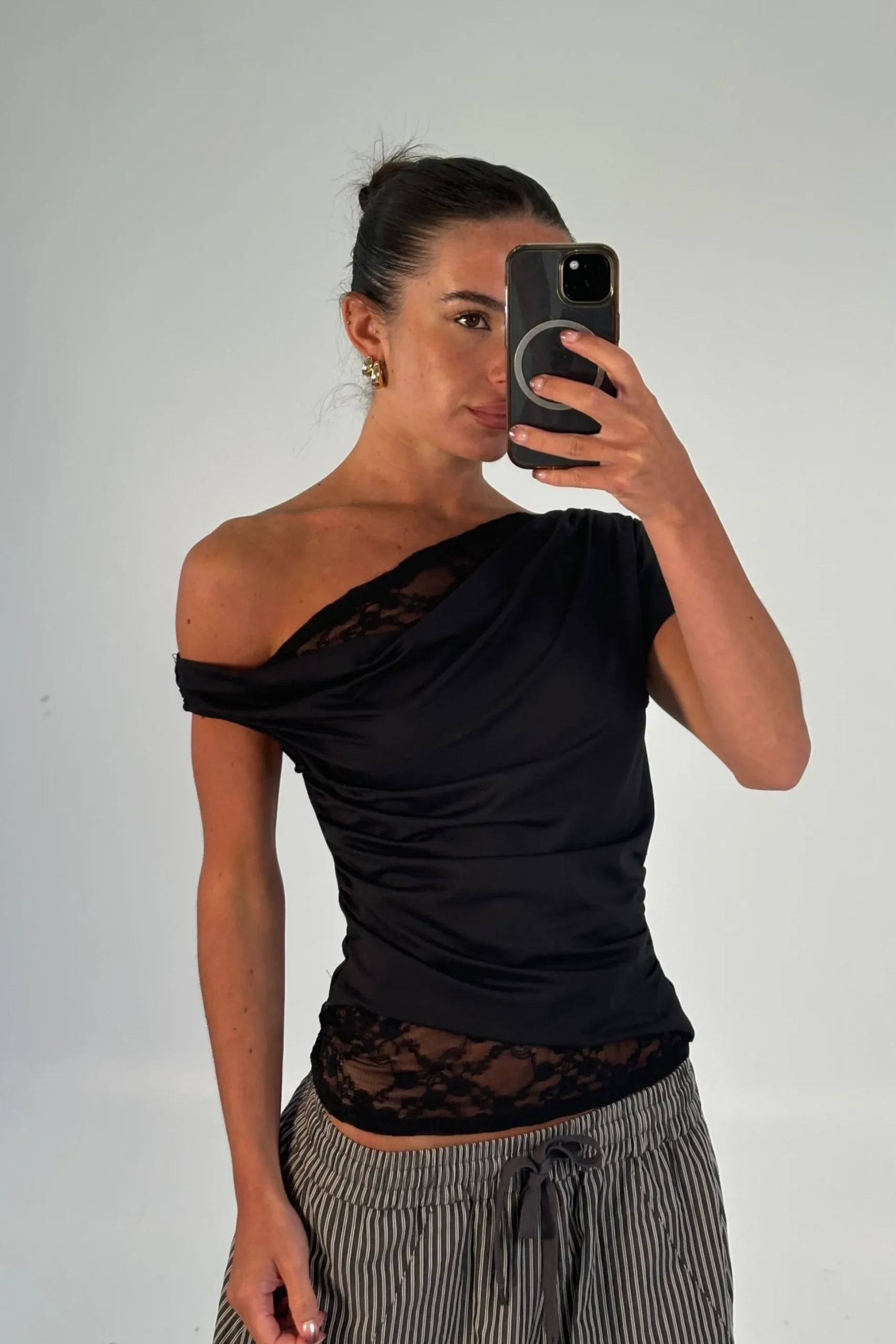Belle Lace Top Black