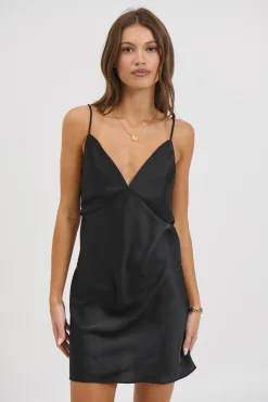 Belly Mini Dress Black