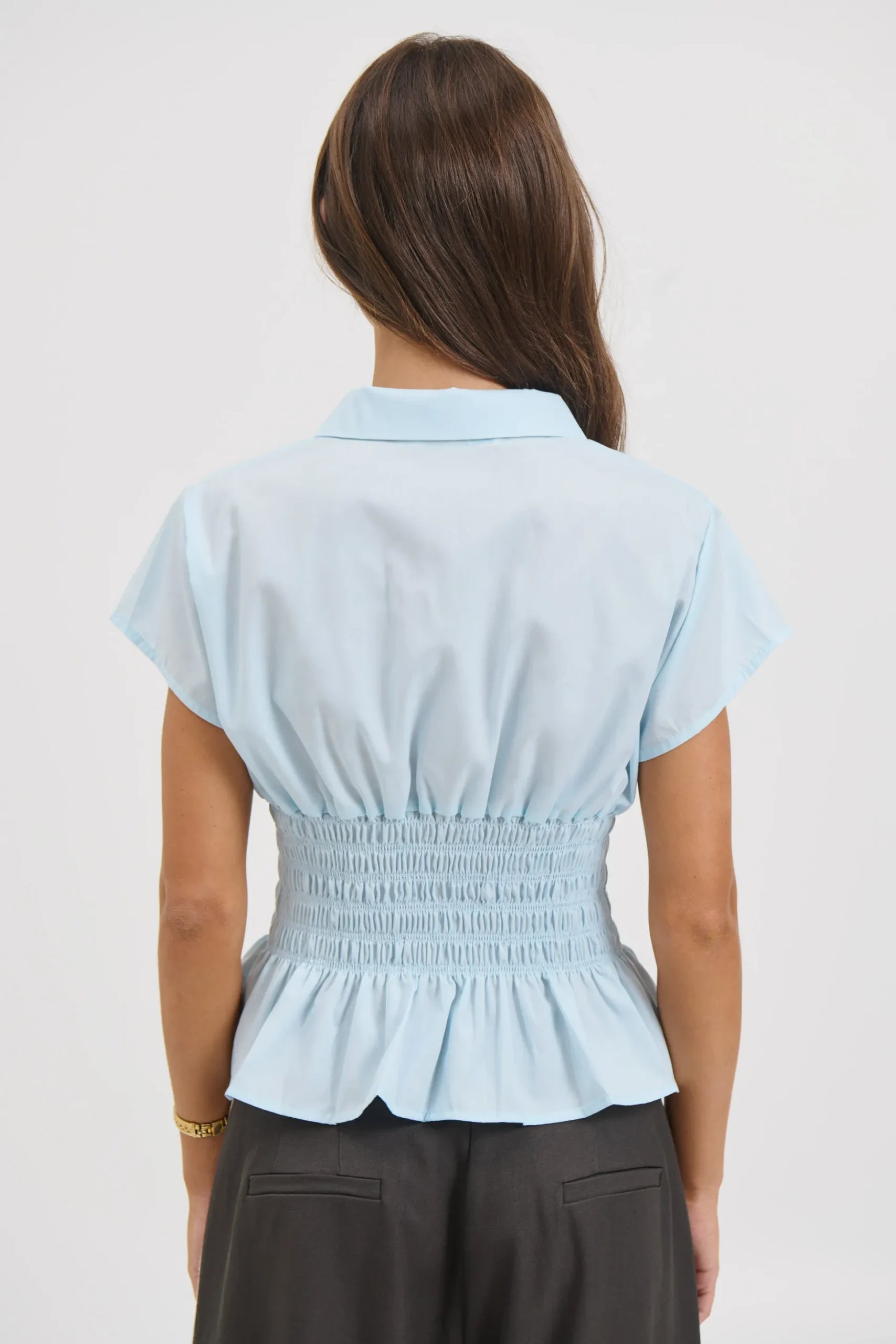 Bianca Short Sleeve Shirt Sky