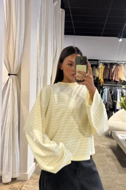 Bloom Long Sleeve Lemon Stripe