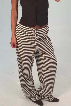 Bloom Pant Dark Chocolate Stripe