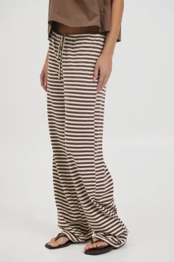 Bloom Pant Dark Chocolate Stripe