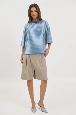 Bloom Short Sleeve Mickey Blue Stripe