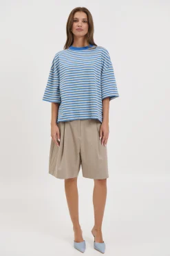 Bloom Short Sleeve Mickey Blue Stripe