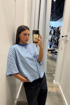 Bloom Short Sleeve Mickey Blue Stripe