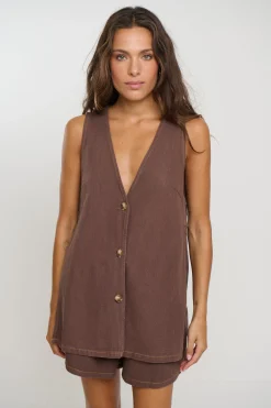 Bonnie Set Chocolate Denim