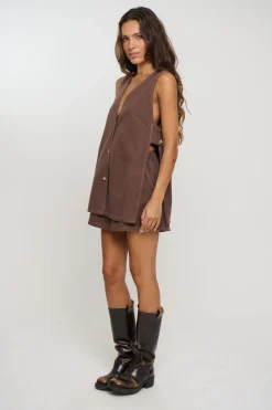 Bonnie Set Chocolate Denim