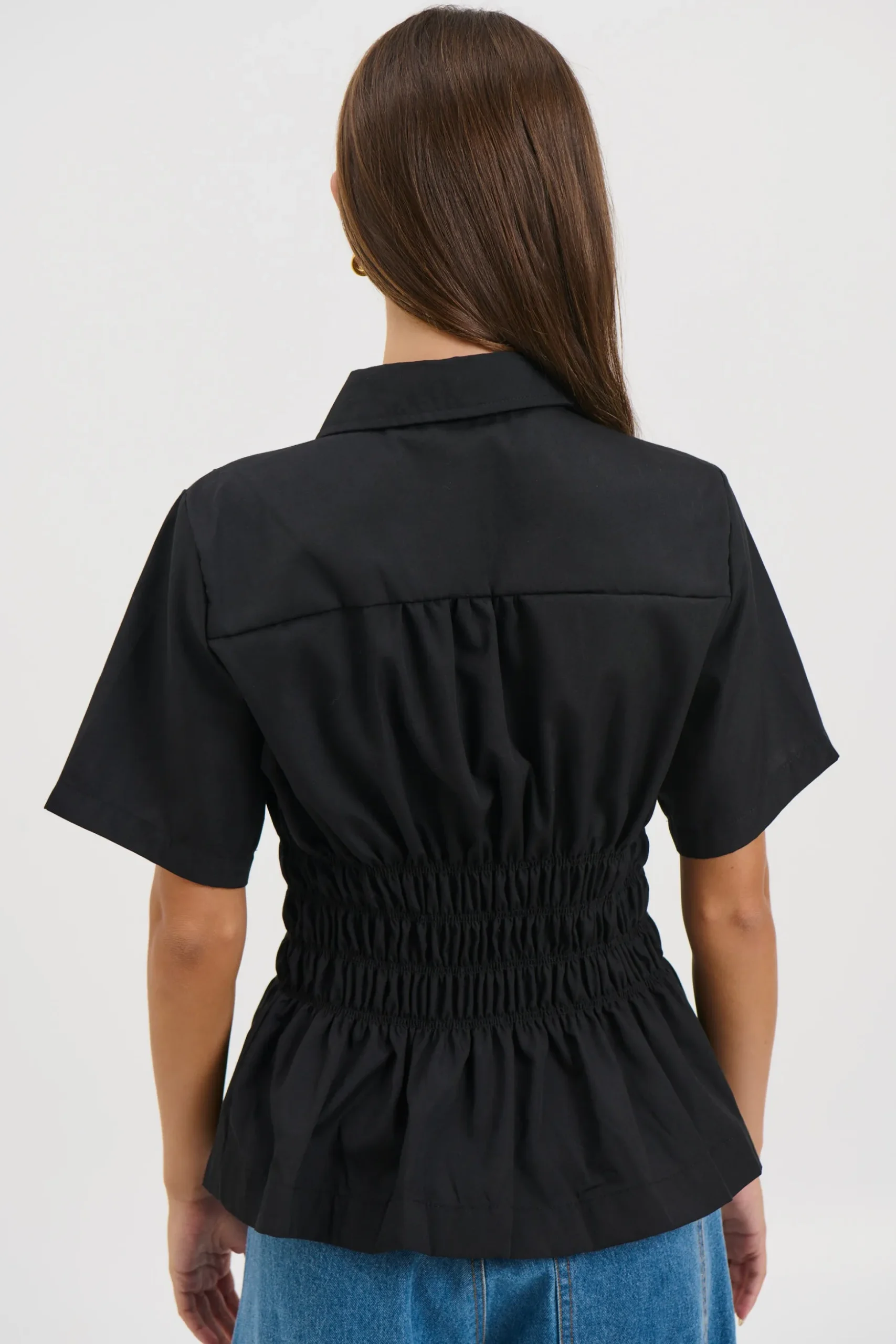 Brooke Short Sleeve Shirt Black