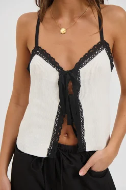 Byron Lace Cami White