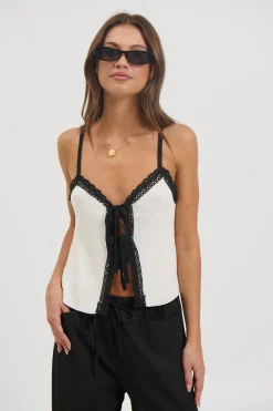 Byron Lace Cami White
